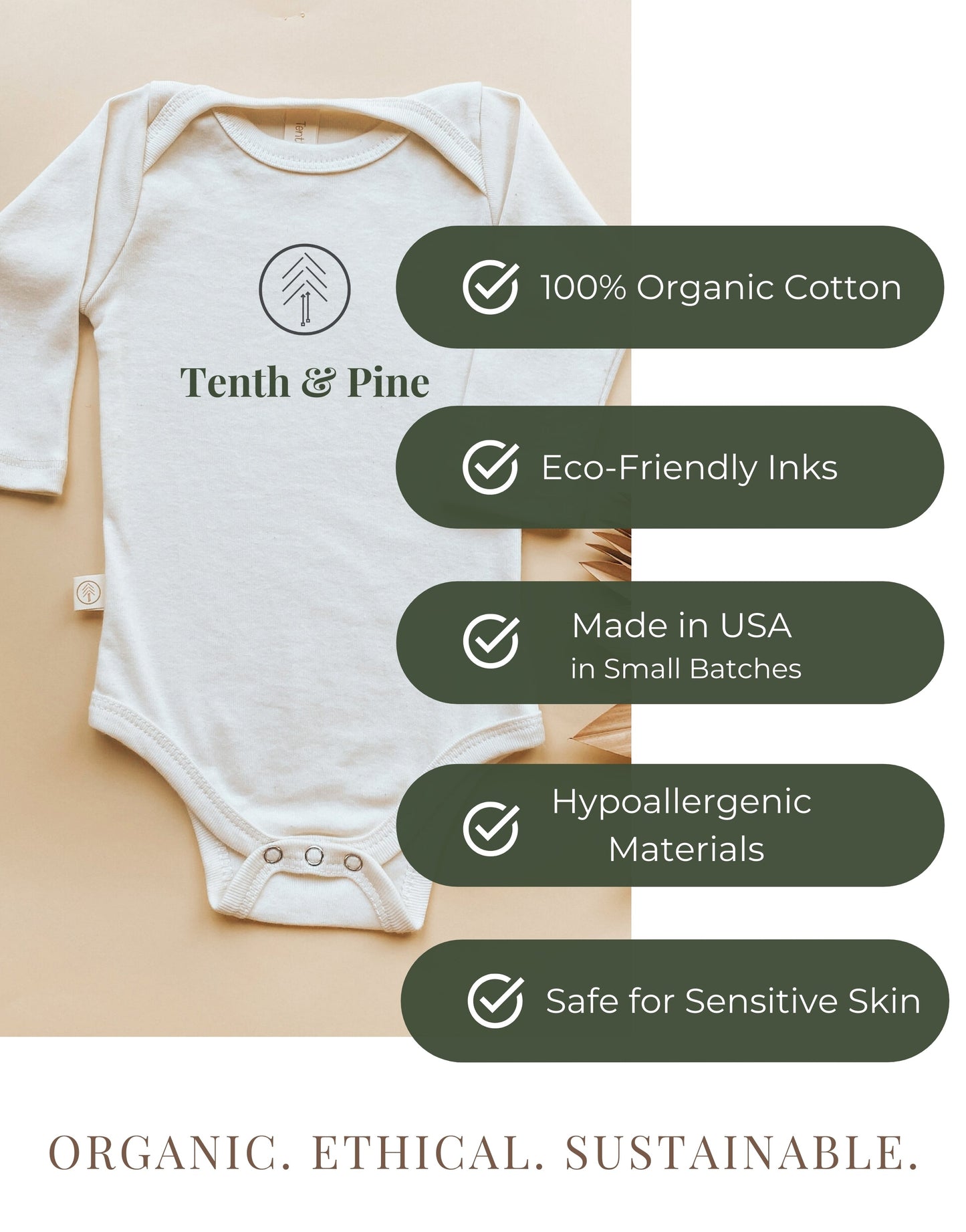 Home is Where Dada is Organic Baby Bodysuit