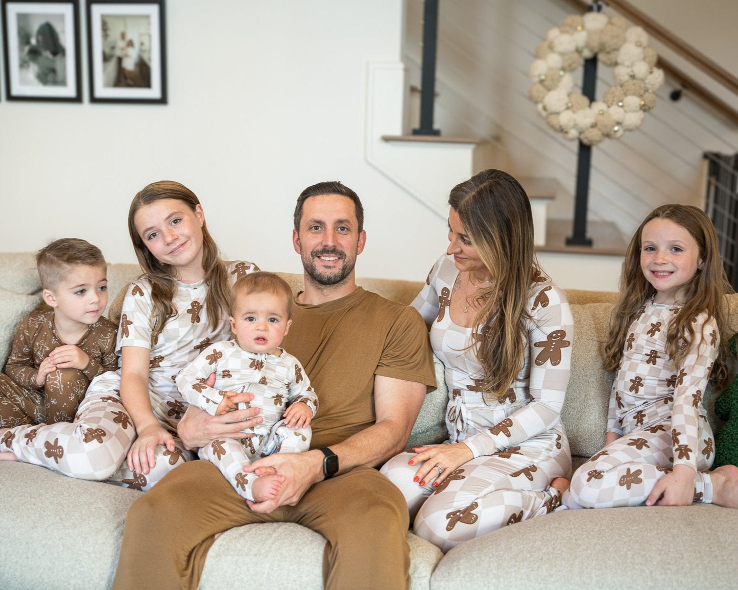 Bamboo Women’s Christmas Pajamas | Matching Holiday Family Set - Gingerbread