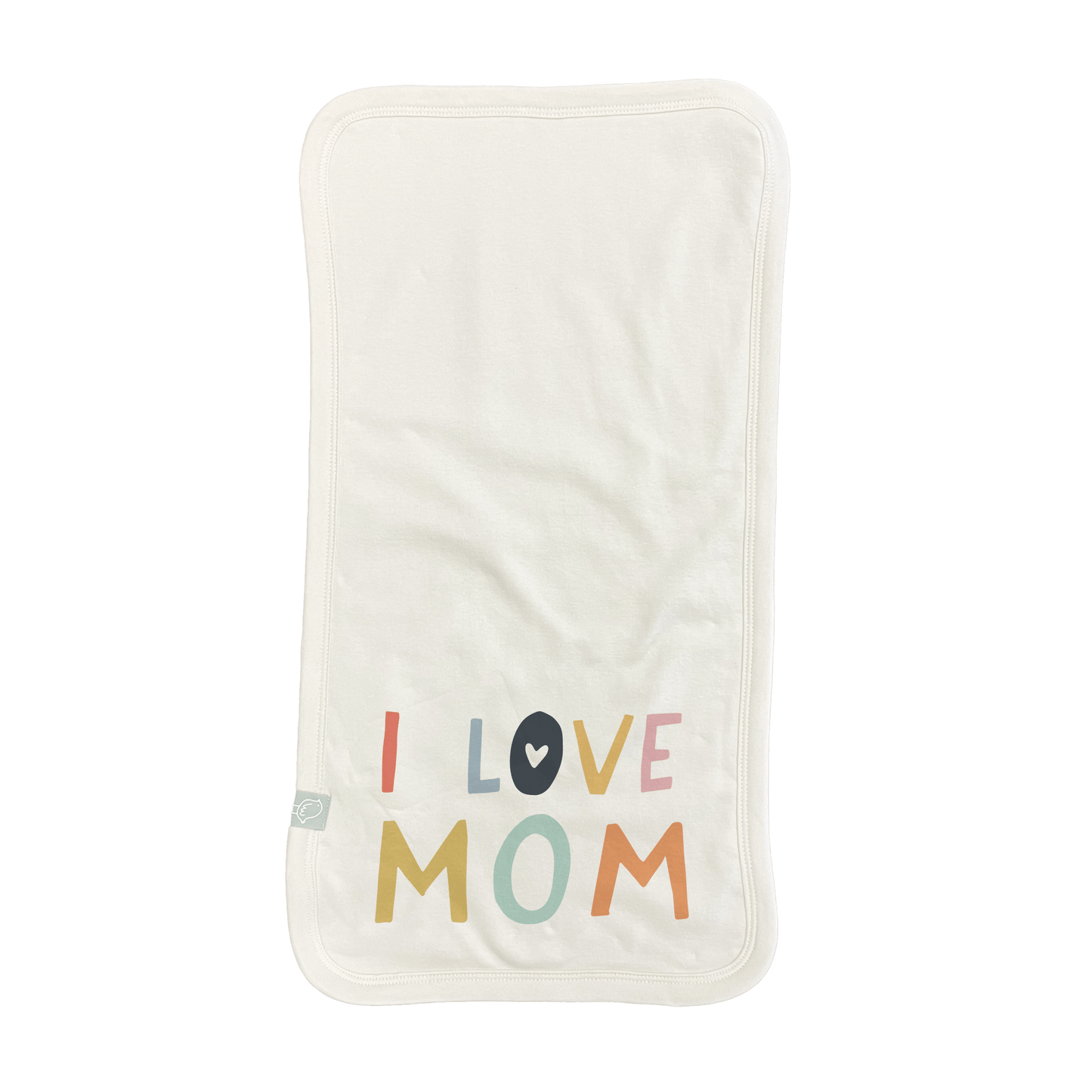 burp cloth | love mom