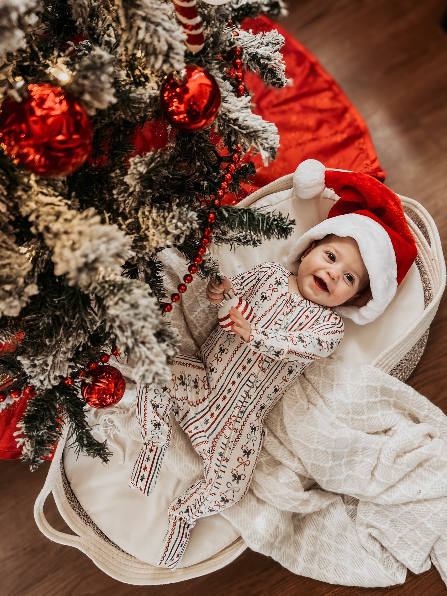 Candy Cane Lane Bamboo Christmas Pajamas - Zippy