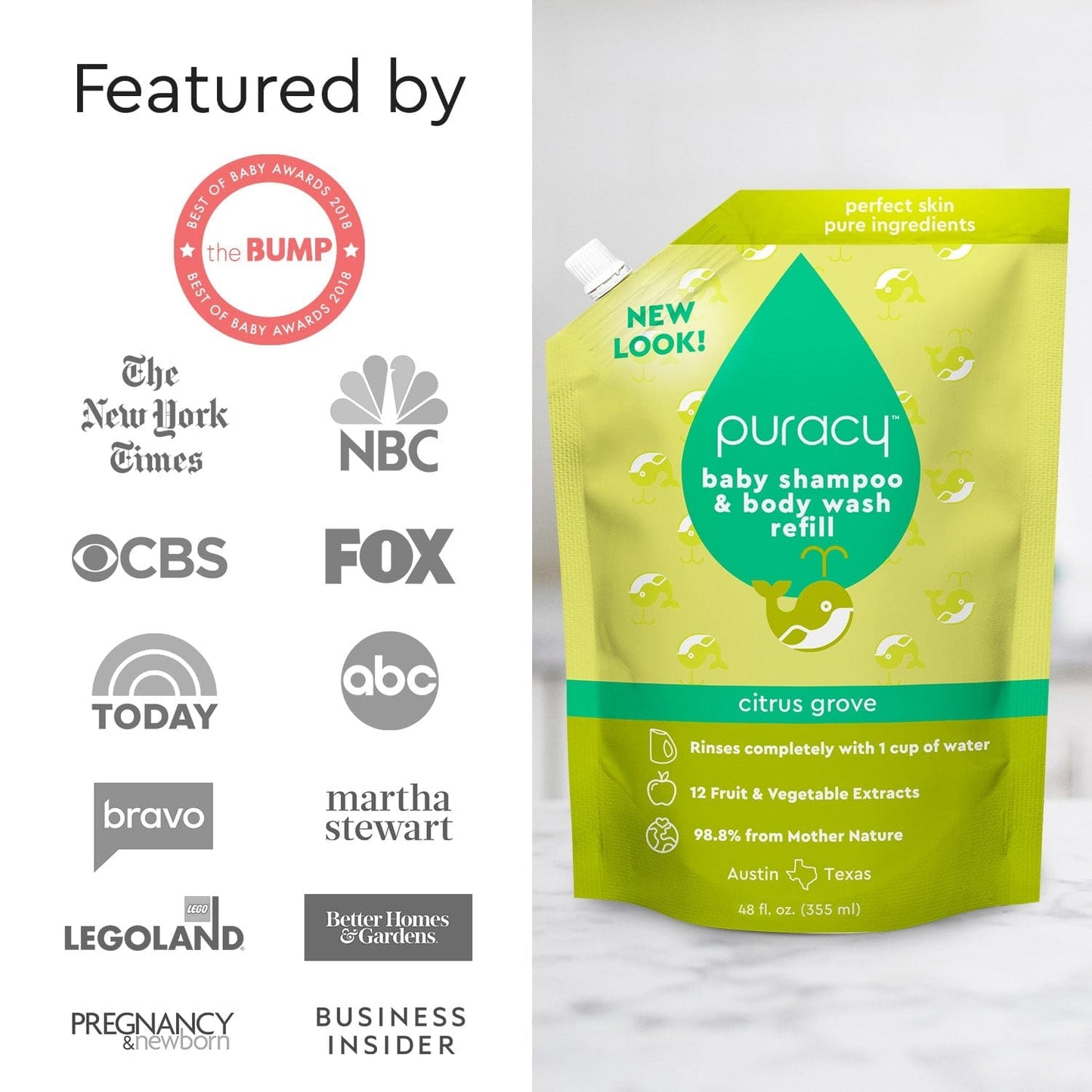 Baby Shampoo & Body Wash (Tear-Free)